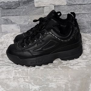 Fila Black Disruptors 2 Chunky Sneakers